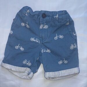 Cat & Jack Blue Shorts with Bicycle Pattern, Baby Shorts, Baby Summer Clothes,